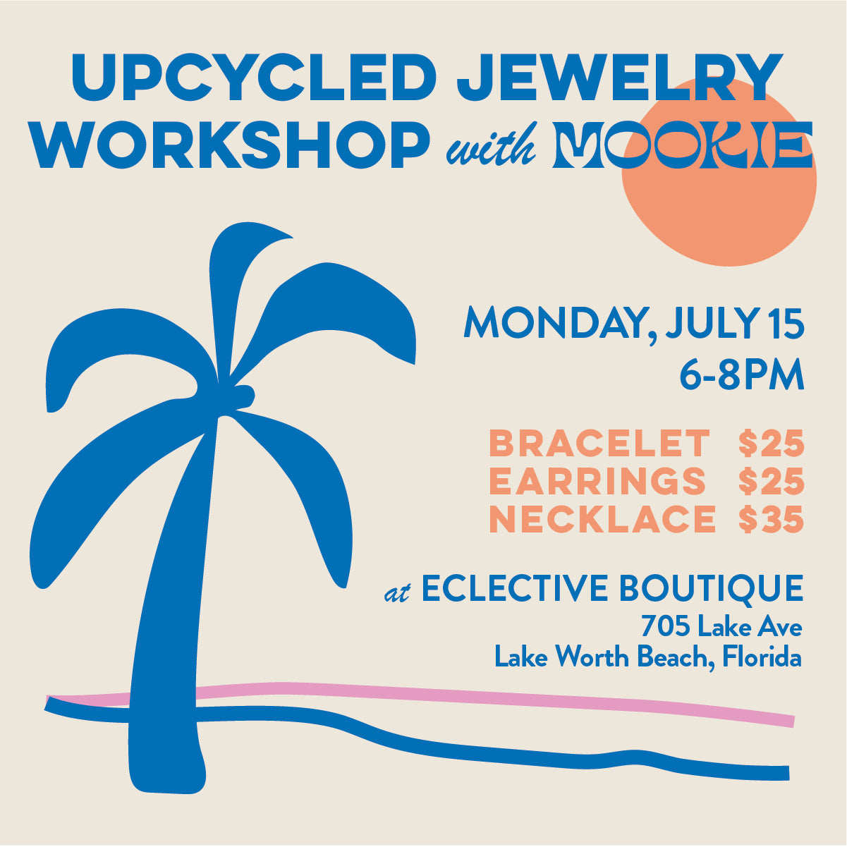 *POSTPONED* Upcycled Jewelry Workshop - July 15, 2024